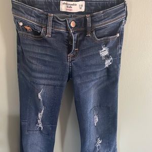 Abercrombie kids distressed jeans